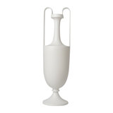 Elongated Grecian Amphora-Matte White