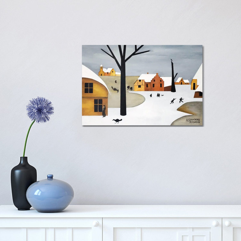 «Hollandais2» par Alexander Trifonov - reproduction, H 12 po x l 18 po x 1,5 po