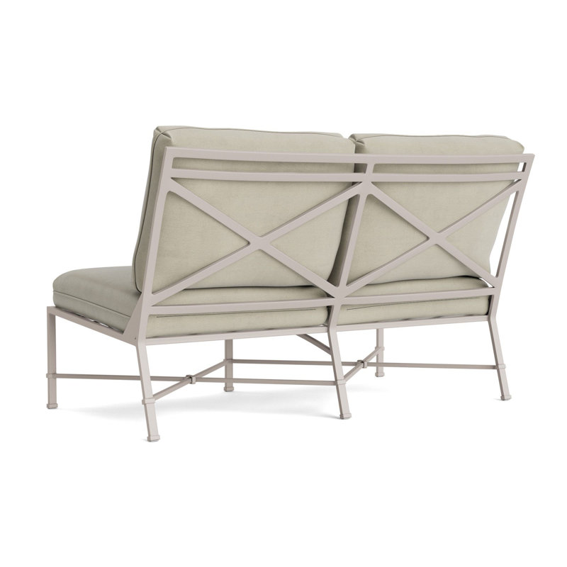 Venetian Outdoor 2 - Seat Loveseat, Dove, Fusion Neptune
