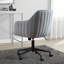 Velvet Fabric Swivel Office Chair-1904605651