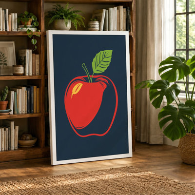 Simple Apple Modern - Wrapped Canvas