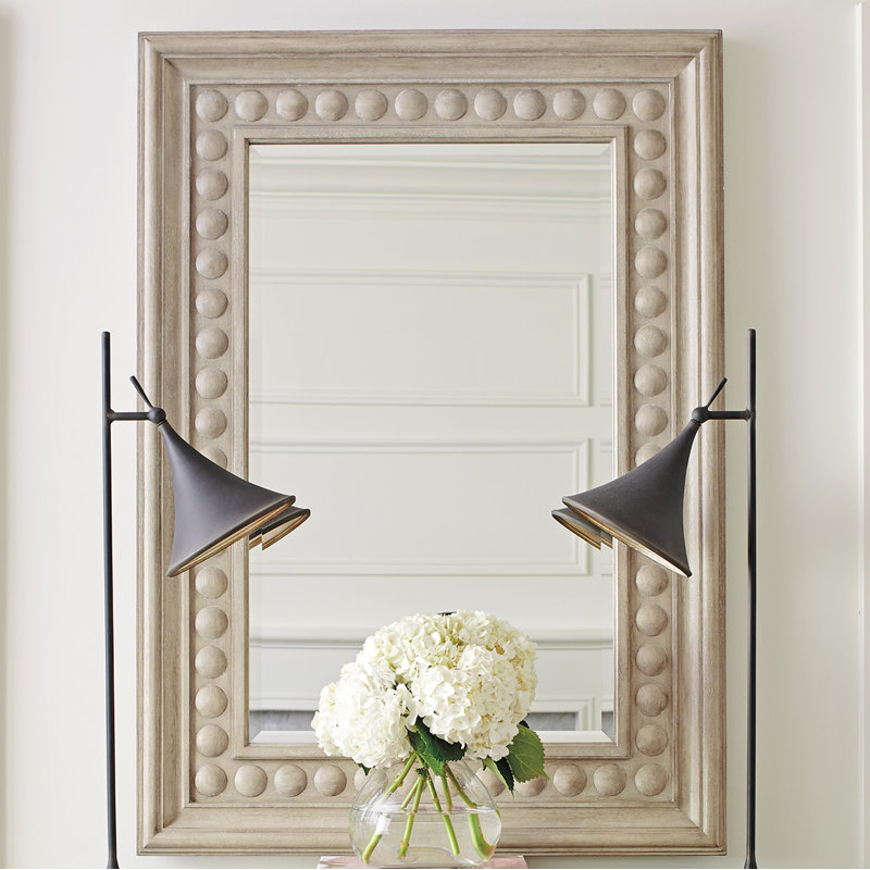 Malibu Wood Flat Wall Mirror, Dune