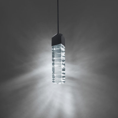 Mini-luminaire suspendu en cristal à DEL 3 po Juliet