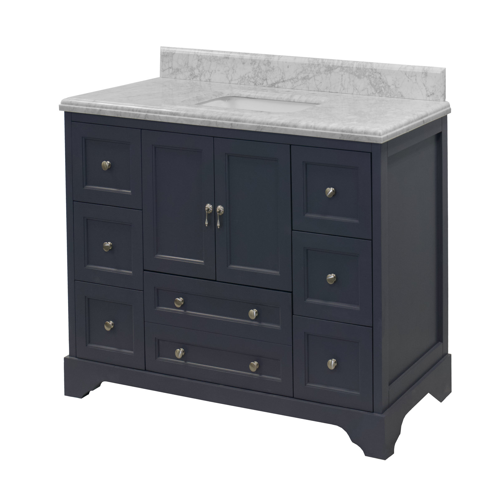 Tilford 48'' Single Bathroom Vanity, Marine Gray