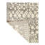 Tapis noir / beige en coton / laine marocain rectangulaire fait à la main 8 pi 1 po x 10 pi