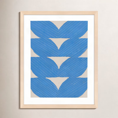 Blue Chevron "Blue Chevron" Painting