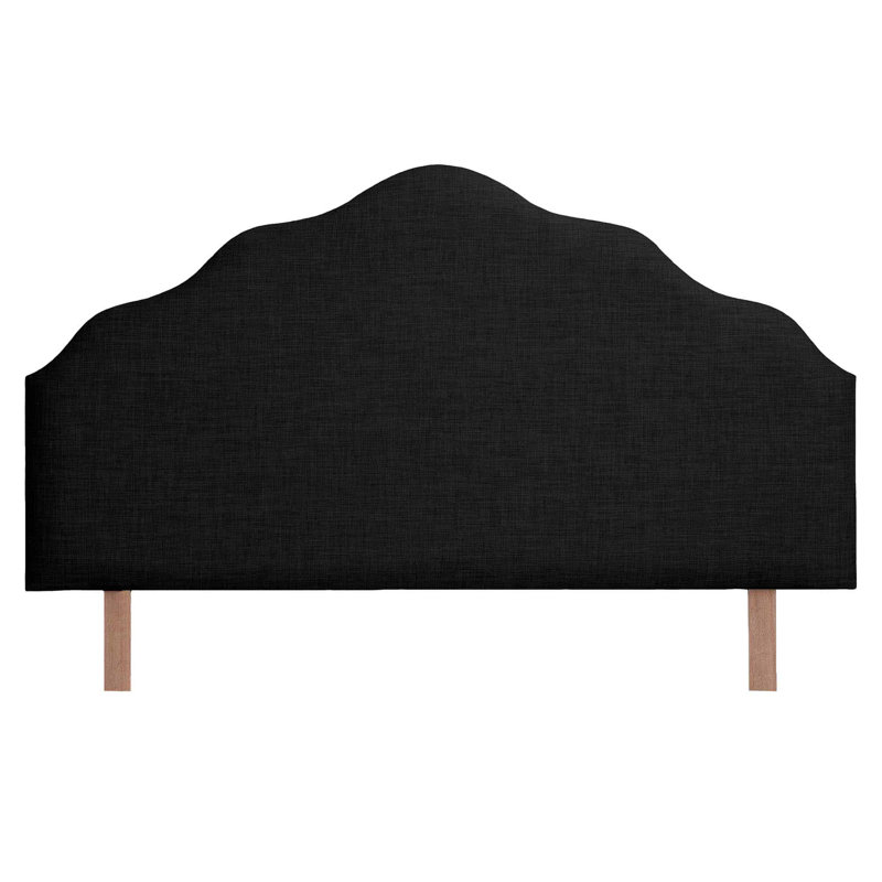 Aimantas Upholstered Headboard, Double (4'6), Ebony
