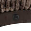 Brown Accent Chaise With Socket And Padded Eating Area For Living Room Modern Seat Connection