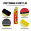 Gladon Double Sided 195.6'' H x 31.44'' W Metal Flag Set