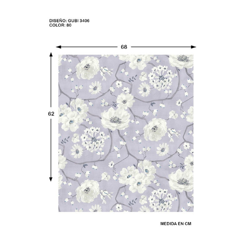 Carlee 10m x 68cm Matte Roll, Purple