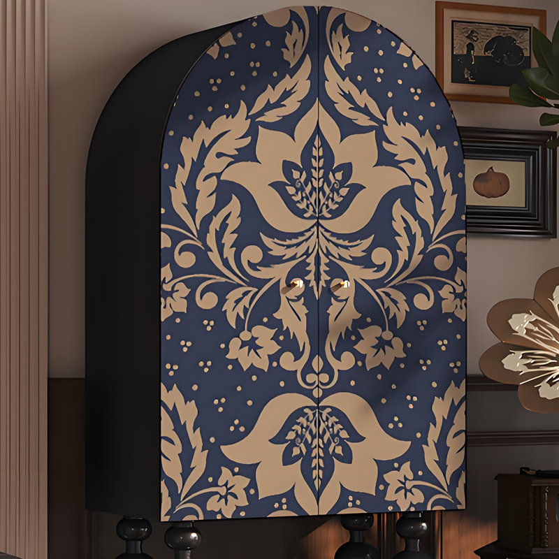 Armoire de rangement French French, Noir