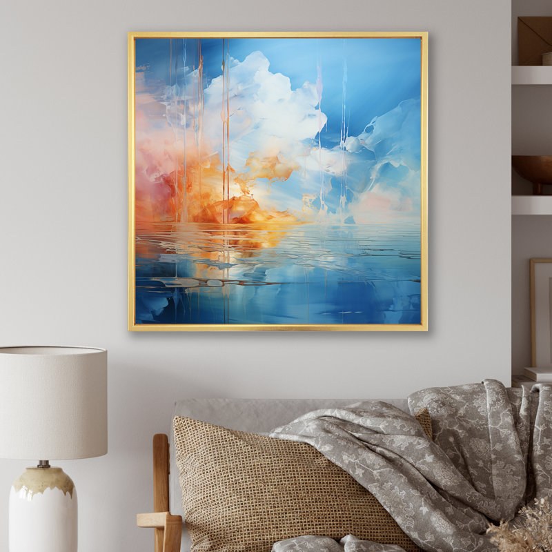 Clouds Skys Canvas I - Landscapes Canvas Prints, H 24 po x l 24 po x P 1 po, Cadre flottant doré