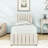 Upholstered Platform Bed with Trundle and 3 Drawers-1687341848-1687341850