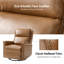Medlin 31'W Transitional Faux Leather Dual Motor Swivel Rocker Recliner with USB Ports-1848657022