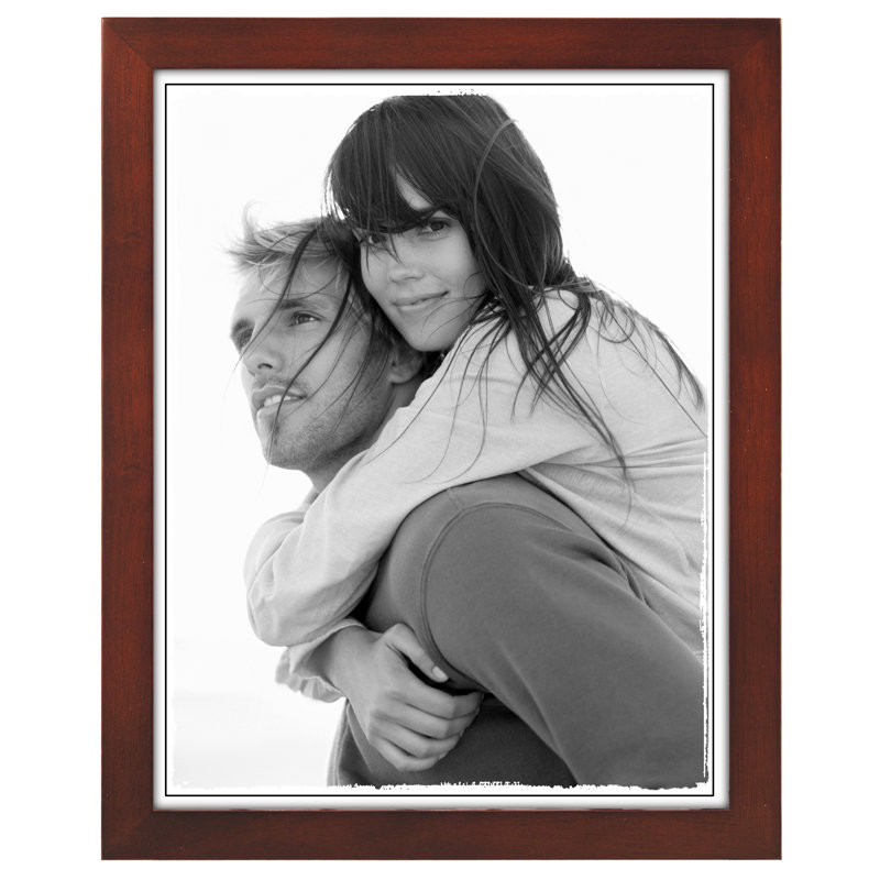 Cadre photo simple Ben Mat, 8 po x 10 po, Noyer foncé