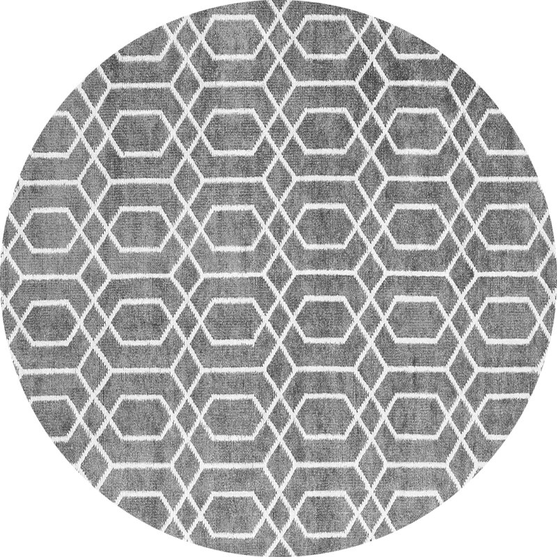 Geometric Indoor Rug, Round 6'
