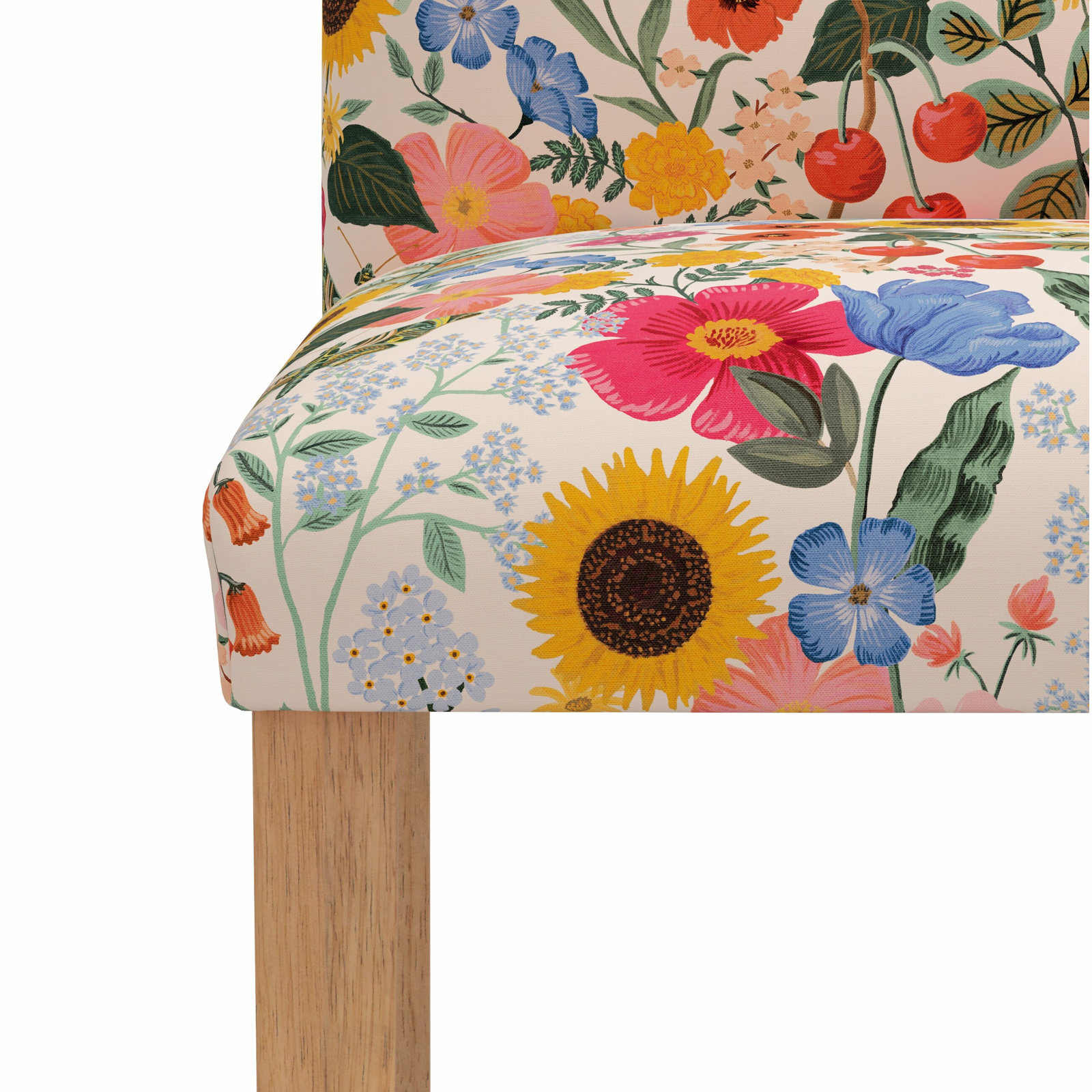 Rifle Paper Co. x Cloth & Company Lorraine Dining Chair, Rpc Blossom Blush Linen