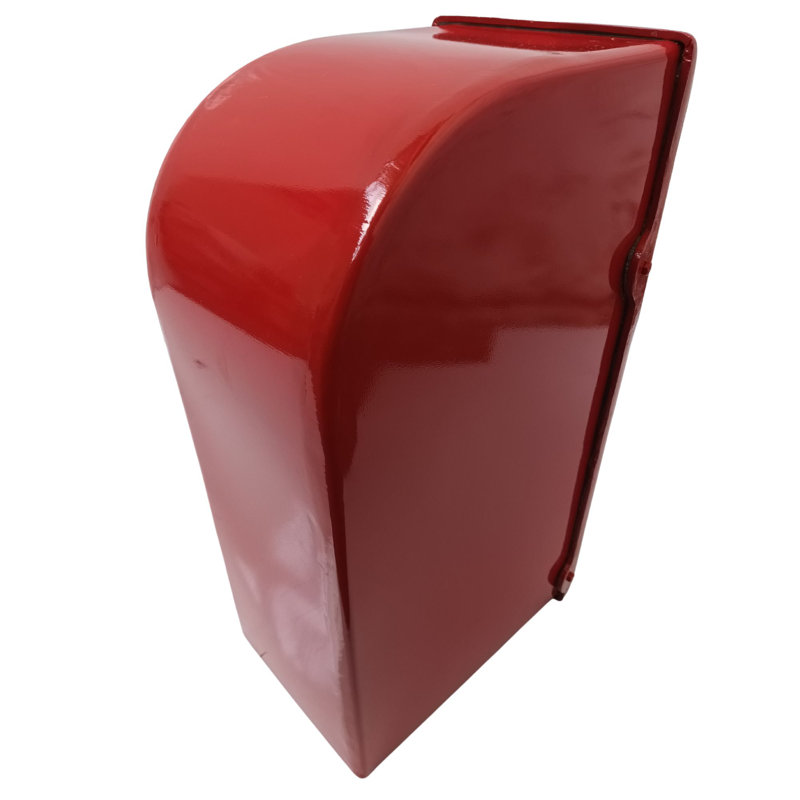 Thiam Metal Wall Mounted Post Box, Red