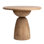 Balak Reclaimed Pine Round Modern Hourglass Bistro Dining Table