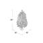 42' H Lighted Artificial Christmas Tree