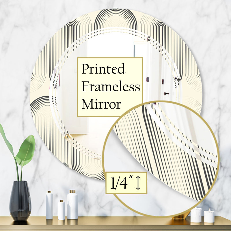 Miroir mural Triple C Curved Minimal, 31,5 po x 31,5 po