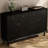 Black Solid wood Shoe Storage