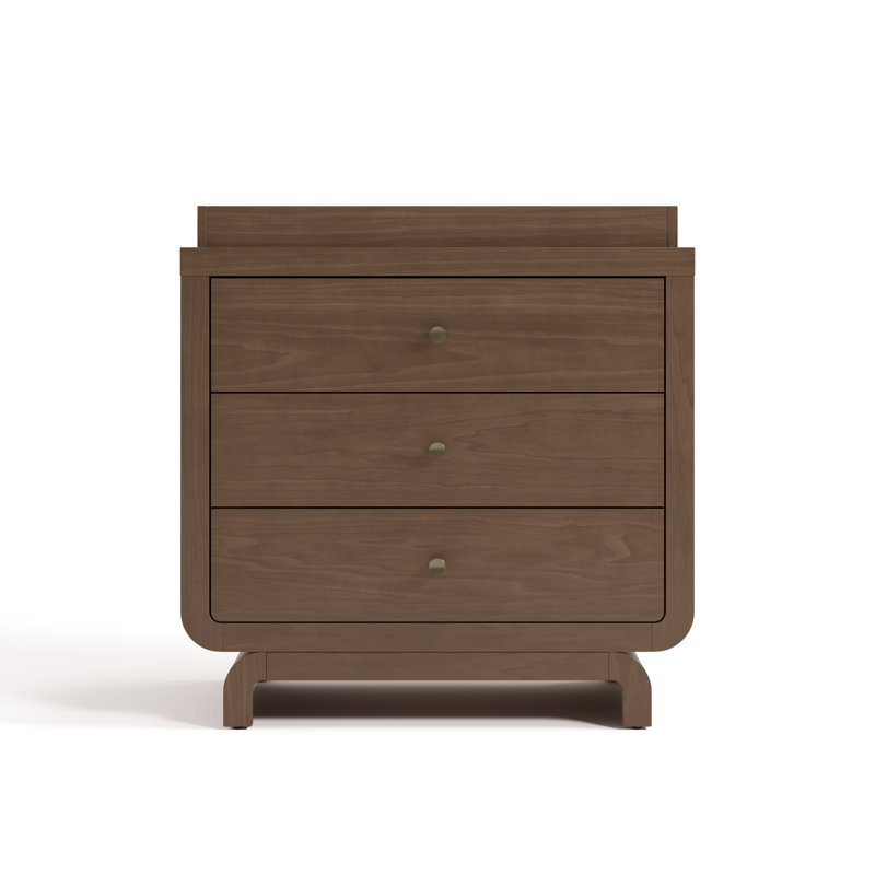 Santorini 3 Drawer Chest With Changing Topper, Hazelnut