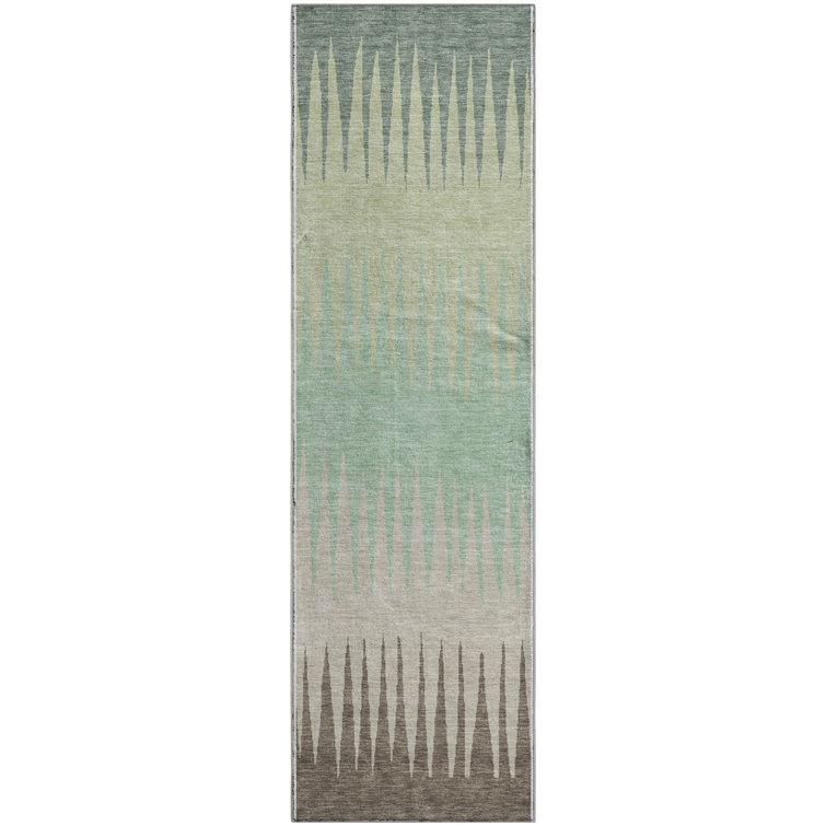 Premium Machine Washable Prisco Aloe Rug