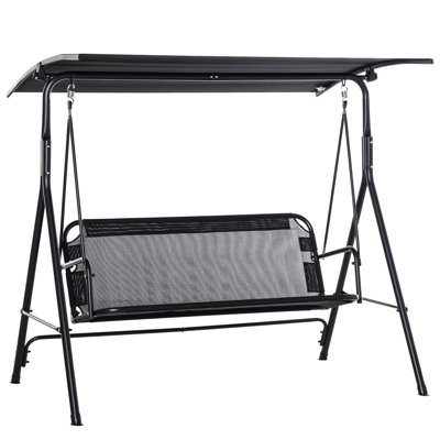 Outsunny Patio Swing Chair With Canopy