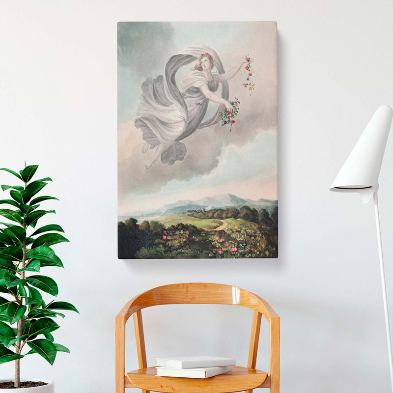 Flora Dispensing Her Favours by R.J. Thornton - Wrapped Canvas, 76cm H x 50cm W x 3cm D