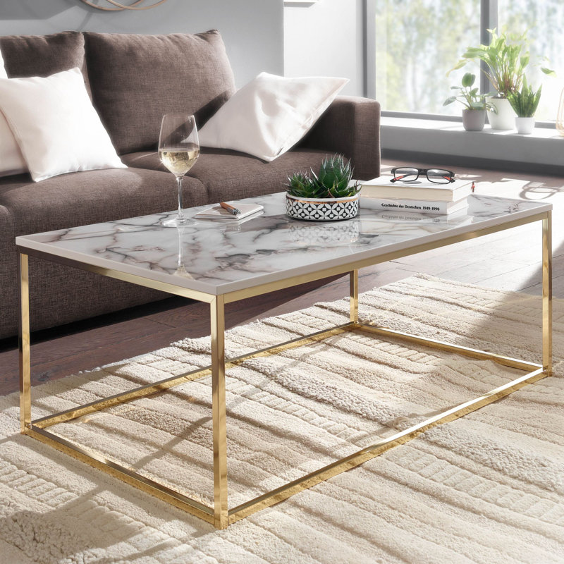 Gatsas Frame Coffee Table, Yellow