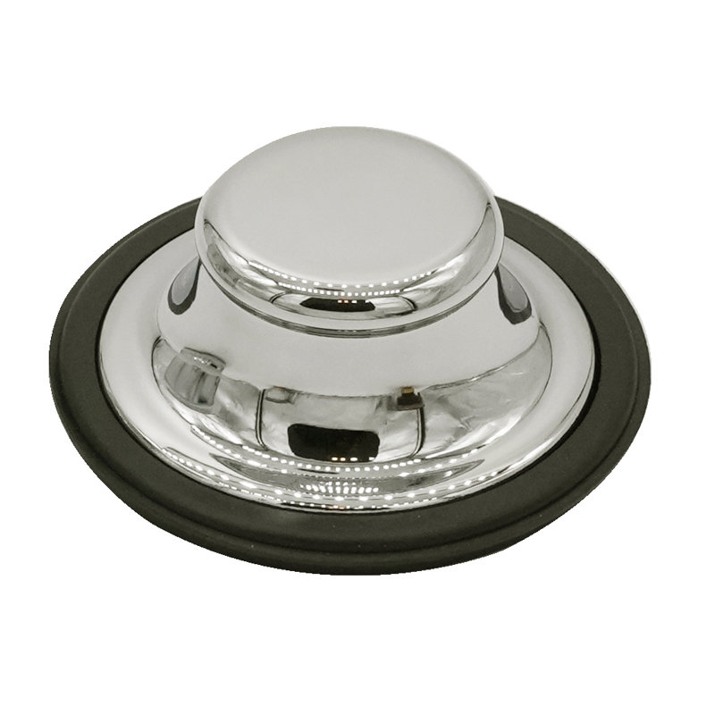 Replacement Kitchen Waste Disposal Stopper with Brass Cap, Polished Brass