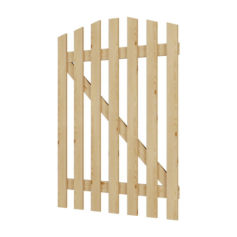 Adelheid Gate Fencing with 1 Panel(s) Included, Wooden, 120cm H x 90cm W x 5cm D