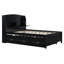 Lit plateforme double en bois avec lit gigogne, tête de lit et tiroirs, espresso-1161060666