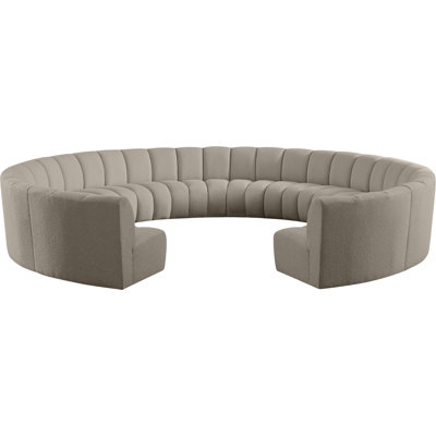 Izen Upholstered Curved Sectional Symmetrical