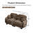 Compression Cozy Chenille 2 Seater Sofas, Modern Modular Home