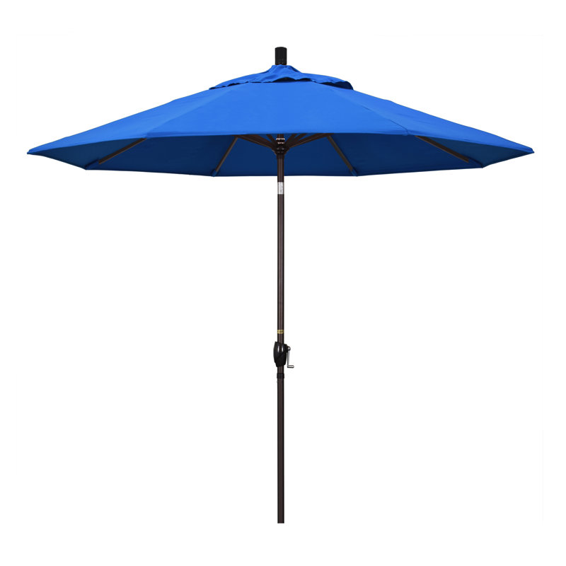 Parasol de marché 9 pi Ayomipo, Toile Sunbrella® bleu pacifique