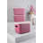 Durable Pink Storage Box, 10.6 x 6.5 x 7.4 inches | 100% Plastic Construction, Lightweight & Versatile | Ideal for Organizing Toys, Clothes, and Accessories | Stylish Home & Office Solution