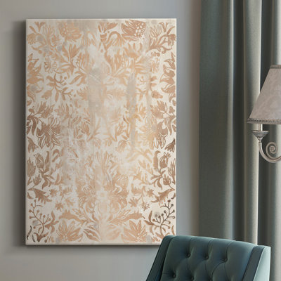 " Walnut Damask I " Painting Print