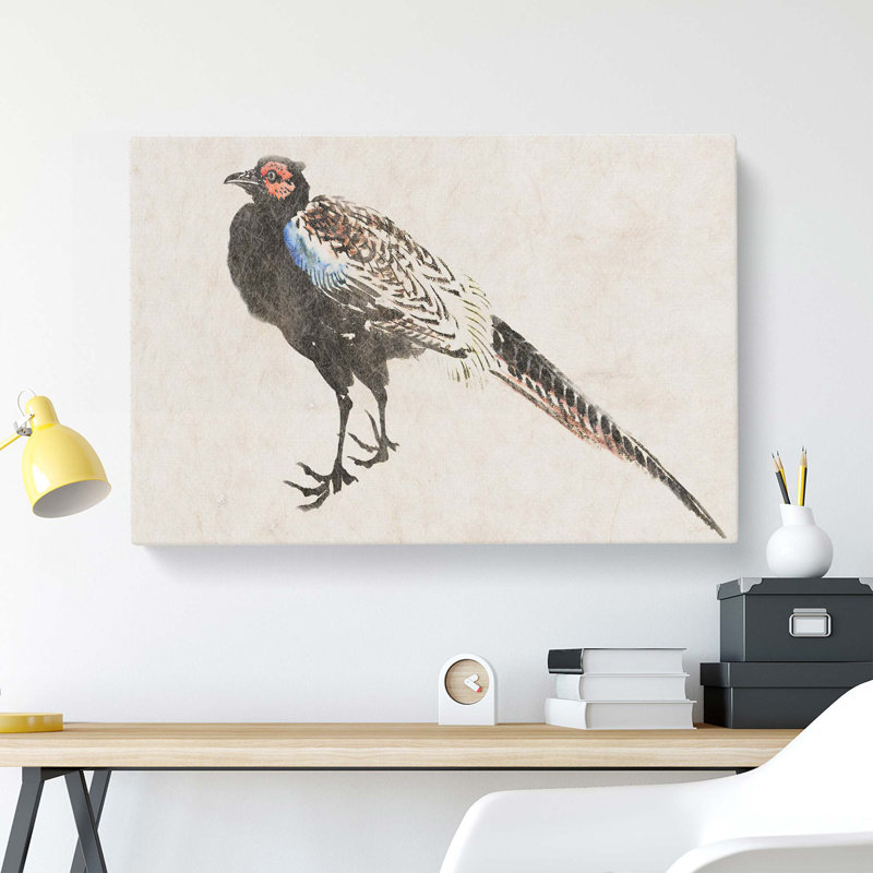Pheasant by Kawanabe Kyosai - Wrapped Canvas, 50cm H x 76cm W x 3cm D