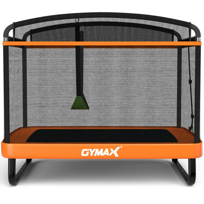 Gymax 6.25' x 4.08' Rectangle Backyard Trampoline with Safety Enclosure