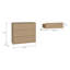 Chadwic Modern minimalistic chest of drawers with 3 large drawers, engineered wood, 94.8 cm W x 83.1 cm H x 41.5 cm D-124641053