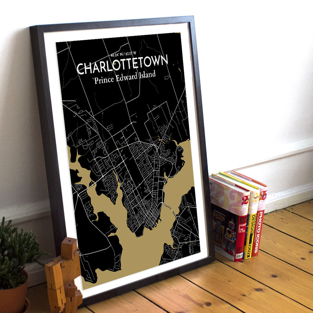 Charlottetown City Map - No Frame Print