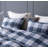SLEEPBELLA Comforter Queen Size, 600 Thread Count Cotton Navy Blue & Grey Buffalo Pattern Blue Plaid Comforter Sets,Down Alternative Bedding Set 3Pcs (Queen, Navy Plaid)-122432895-122432890