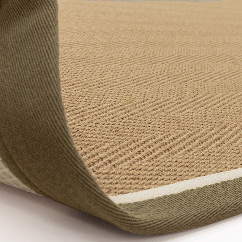 Stair Runner Sadina Herringbone, Khaki Cream, Stair Runner 67 x 800 cm