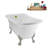 58" Streamlin Clawfoot Tub,Tray,Drain, Clawfeet-101628925-102219868