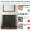Meuble-lavabo moderne avec lavabo 35,5 po, armoire de rangement avec portes à fermeture douce et 3 tiroirs