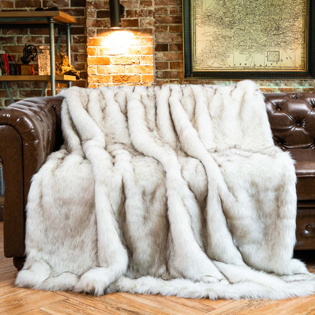 faux fur blankets & throws