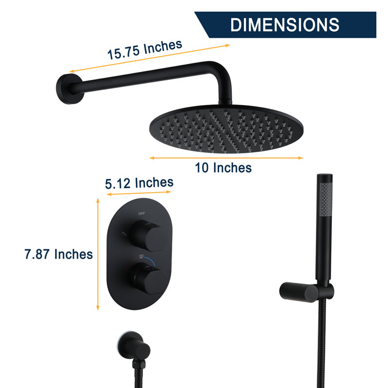 Watqen Bath All-In-One Kit with Rough in-Valve