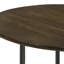 Table d'appoint spacieuse en bois de manguier de style industriel avec plateau en fer de style industriel